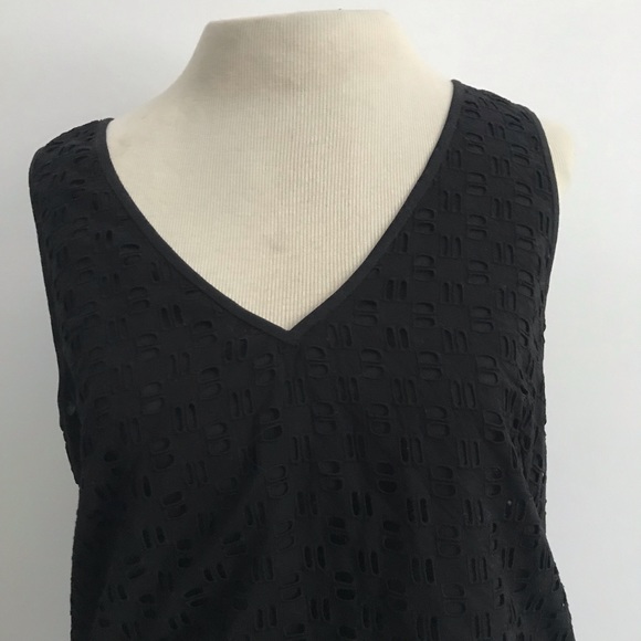 Tibi Kat Eyelet Sleeveless tank top Blouse - Picture 4 of 5